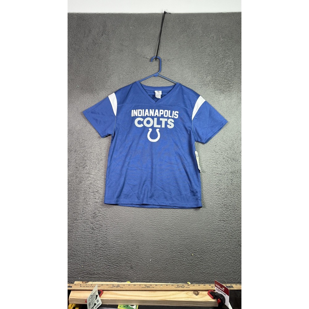 Indianapolis Colts Shirt Youth XL NFL Team Apparel‎ Football Jersey Polyester